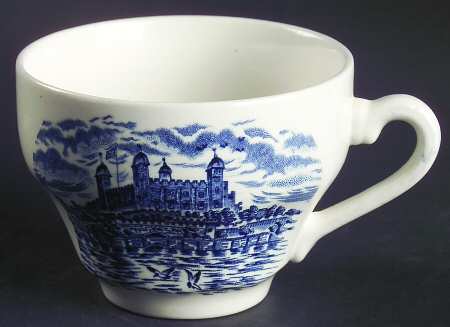 Royal Homes of Britain Blue Flat Cup