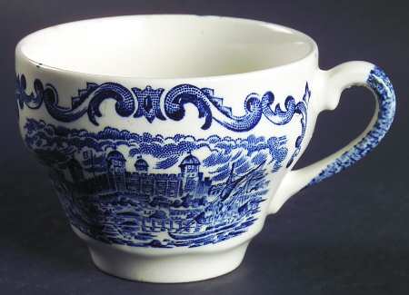Royal Homes of Britain Blue Flat Cup