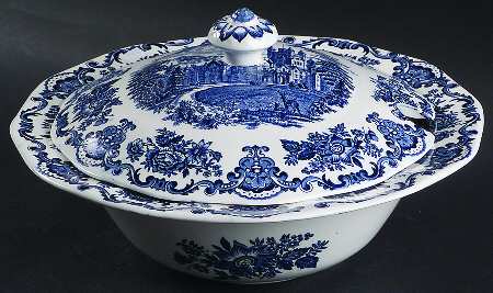 Royal Homes of Britain Blue Tureen & Lid