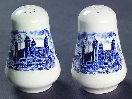 Royal Homes of Britain Blue Salt & Pepper Set
