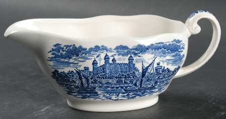 Royal Homes of Britain Blue Gravy Boat