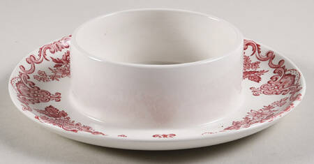 Royal Homes of Britain Pink Round Butter No Lid