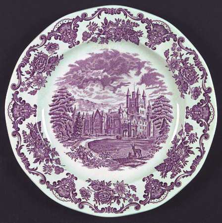 Royal Homes of Britain Pink Service Plate (Charger)
