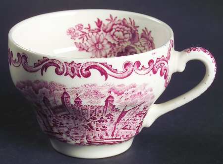 Royal Homes of Britain Pink Flat Cup