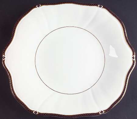 Royal Lapis Square Handled Cake Plate