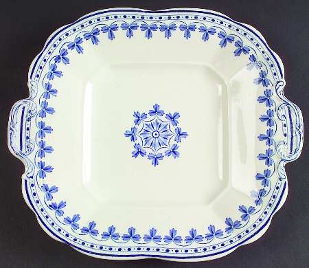 Rome Square Handled Cake Plate