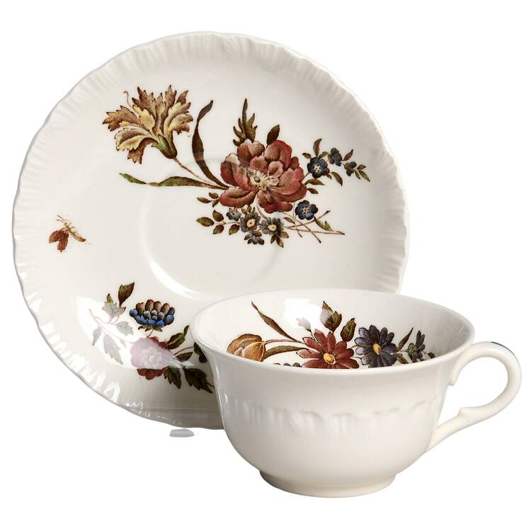 Robert Sprays Flat Cup & Saucer Set
