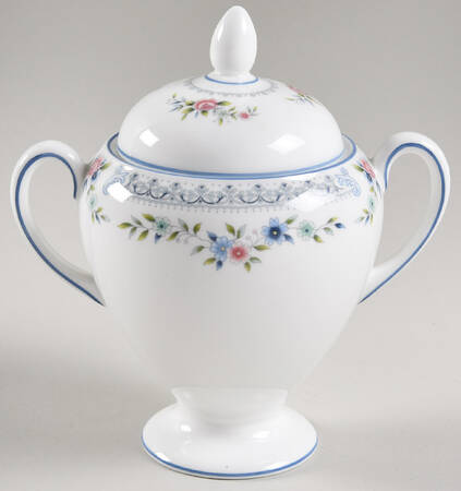 Rosedale Globe Shape Sugar Bowl & Lid