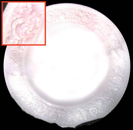 Rose (Cream on Cream, Smooth Edge, Laurel) Dinner Plate