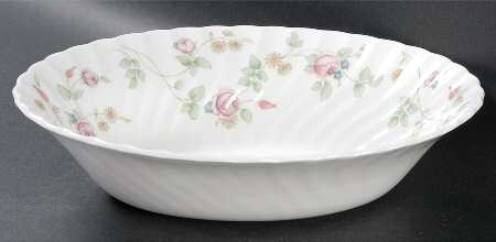 Rosehip 10" Oval Vegetable Bowl