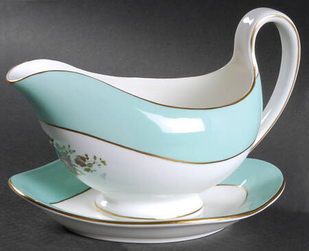Rosemary Gravy Boat with Attached Underplate