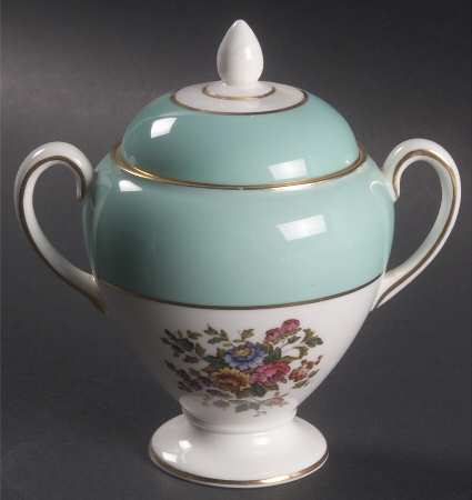 Rosemary Globe Shape Sugar Bowl & Lid