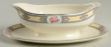 Rosemary Gravy Boat with Attached Underplate