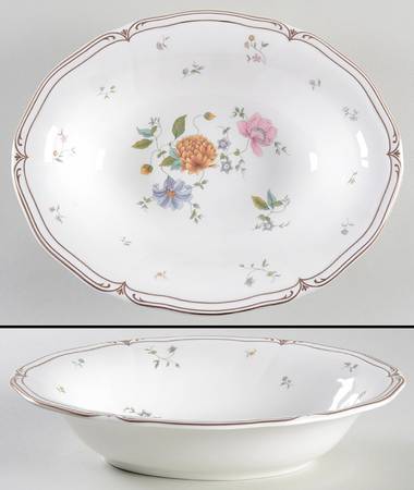 Rosemeade 9" Oval Vegetable Bowl