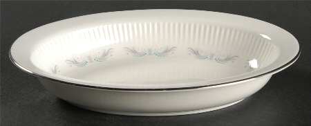 Rouen (Platinum Trim) 10" Oval Vegetable Bowl