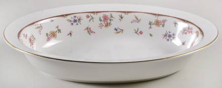 Rouen (Gold Trim) 10" Oval Vegetable Bowl