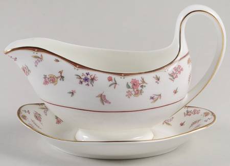 Rouen (Gold Trim) Gravy Boat & Underplate