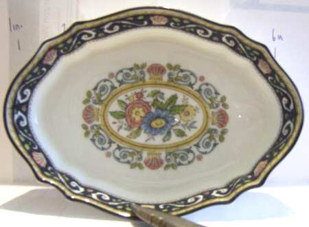 Runnymede Blue Scalloped Tray