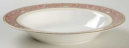 Runnymede Pink Rim Soup Bowl