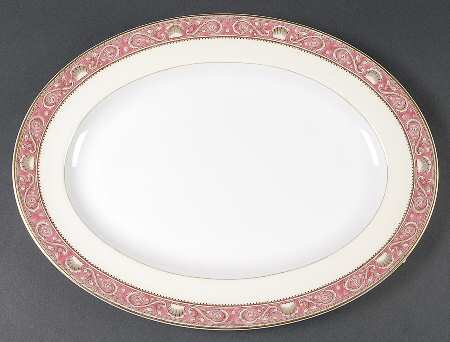 Runnymede Pink 15" Oval Serving Platter