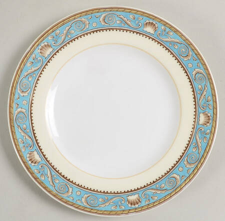 Runnymede Turquoise (Brown Shells, No Center) Bread & Butter Plate