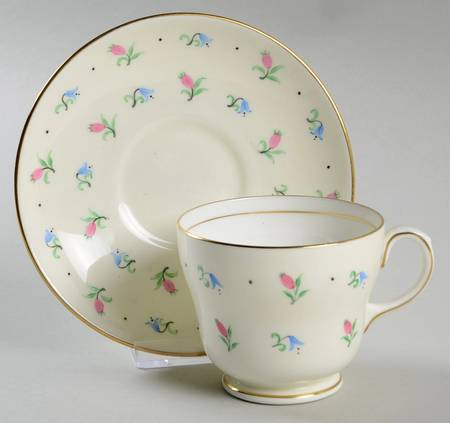 Buds & Bells Footed Cup & Saucer Set