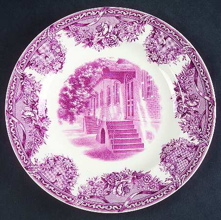 Salem College Mulberry Dinner Plate by Wedgwood