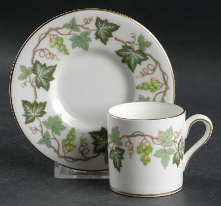 Santa Clara Bond Shape Demitasse Cup and Saucer Set