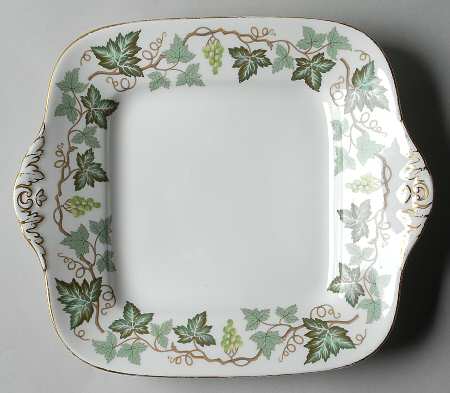 Santa Clara Square Handled Cake Plate