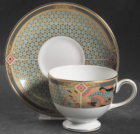 Samarkhand Leigh Shape Footed Cup & Saucer Set