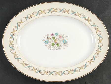 Sandringham Blue 10" Oval Serving Platter