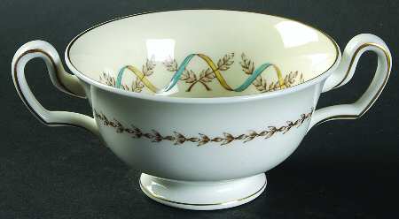 Sandringham Blue Footed Cream Soup Bowl