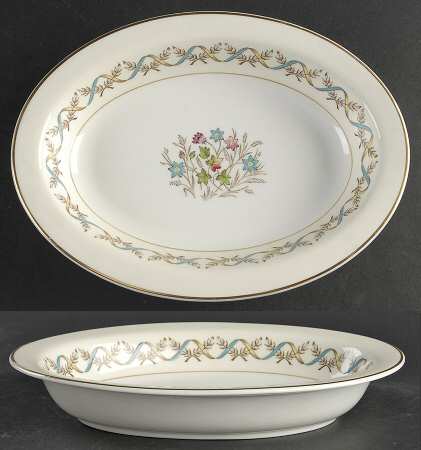 Sandringham Blue 9" Oval Vegetable Bowl