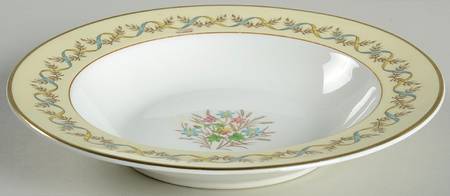 Sandringham Blue Rim Soup Bowl
