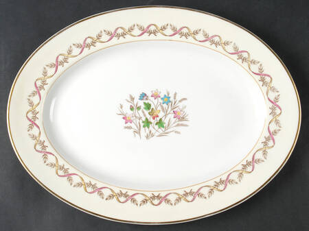 Sandringham Pink 13" Oval Serving Platter