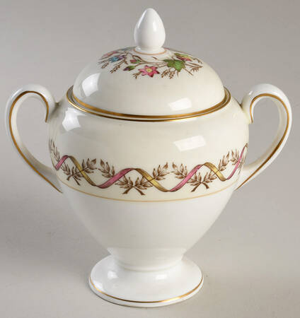 Sandringham Pink Globe Shape Sugar Bowl & Lid