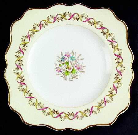 Sandringham Pink Square Luncheon Plate
