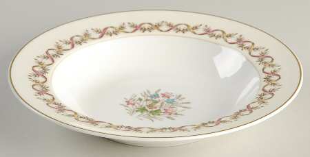 Sandringham Pink Rim Soup Bowl