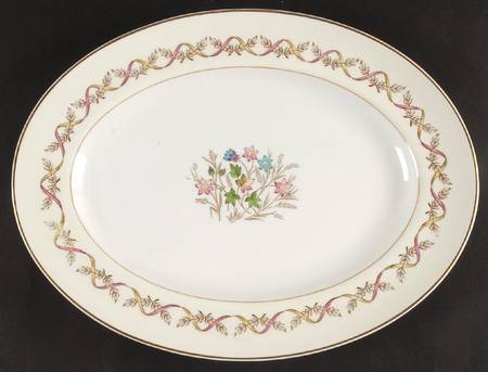 Sandringham Pink 13" Oval Serving Platter