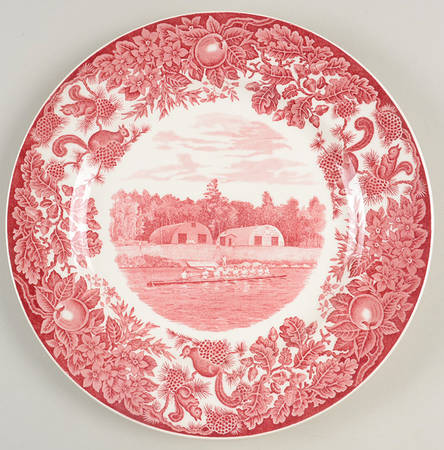 St Paul's School Pink Dinner Plate