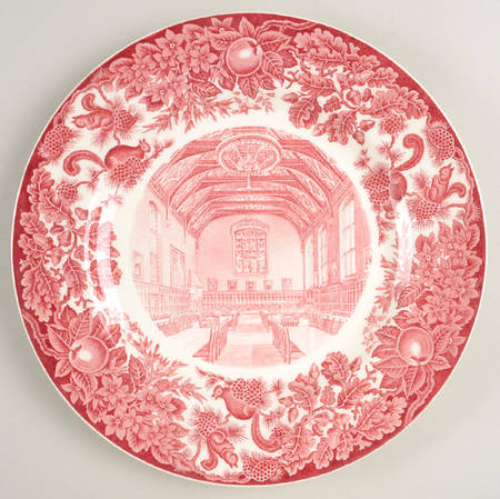 St Paul's School Pink Dinner Plate