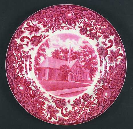 St Paul's School Pink Dinner Plate