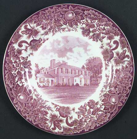 St Paul's School Pink Dinner Plate