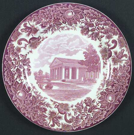 St Paul's School Pink Dinner Plate