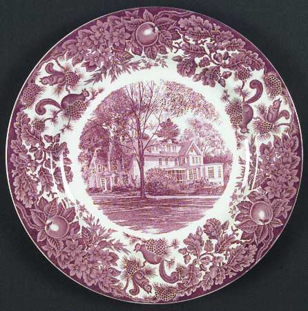 St Paul's School Pink Dinner Plate