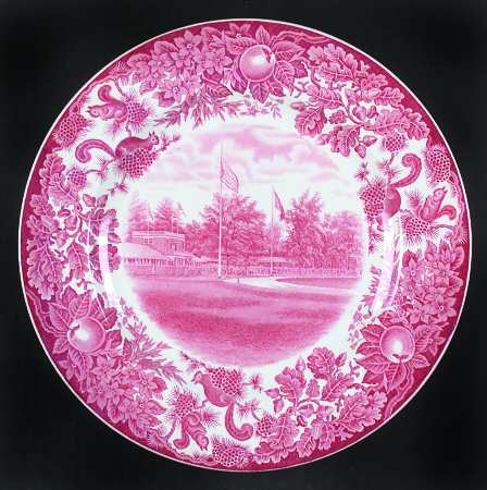 St Paul's School Pink Dinner Plate