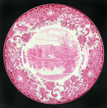 St Paul's School Pink Dinner Plate
