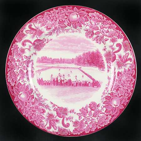 St Paul's School Pink Dinner Plate