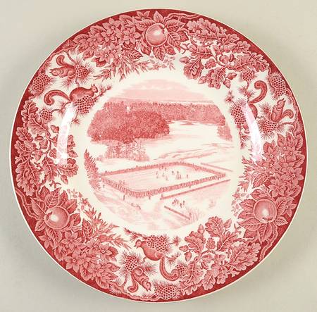 St Paul's School Pink Dinner Plate