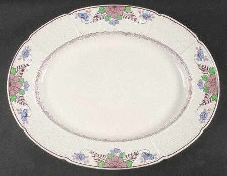 Saxon 17" Oval Serving Platter